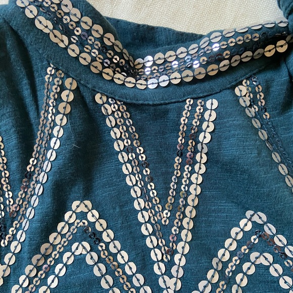 Free People Glitter City - tie mock neck tank top - Picture 5 of 8